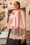 English Daisy  | Embroidered Wool Silk Stole